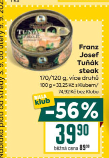 Tuňák steak Exclusive Franz Josef Kaiser
