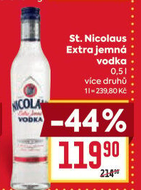 Vodka extra jemná ochucená St. Nicolaus