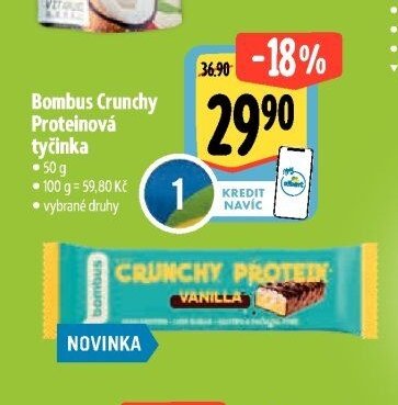 Bombus Crunchy Proteinová tyčinka