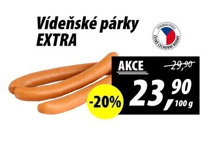 Párky vídeňské extra