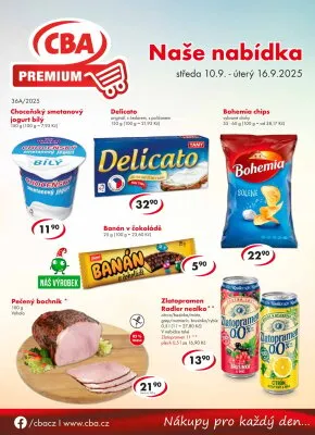 akční leták CBA 10.9.2025-16.9.2025