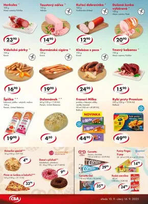akční leták CBA 10.9.2025-16.9.2025
