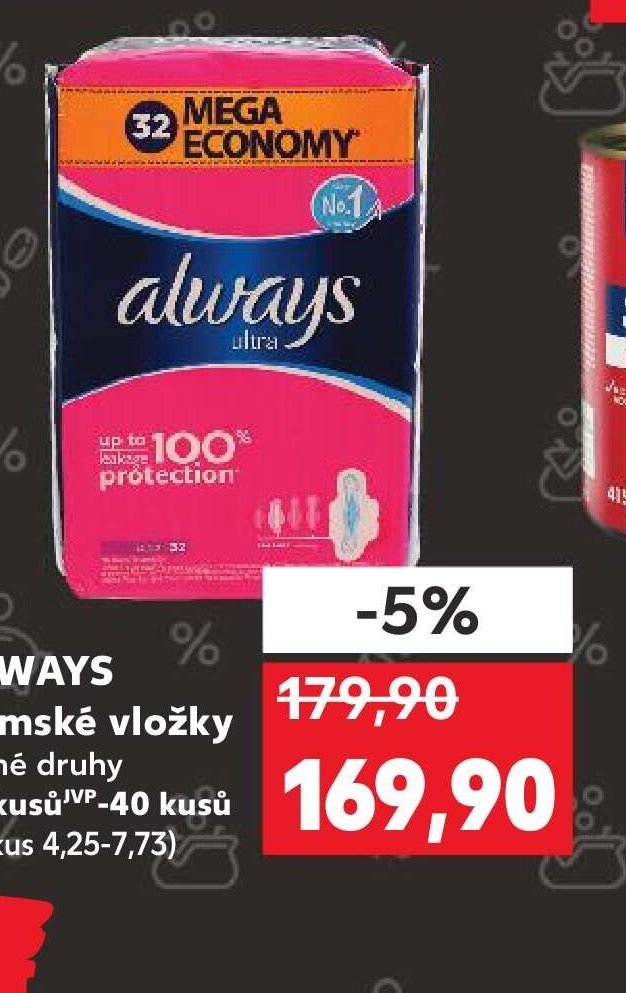 ALWAYS DÁMSKÉ VLOŽKY