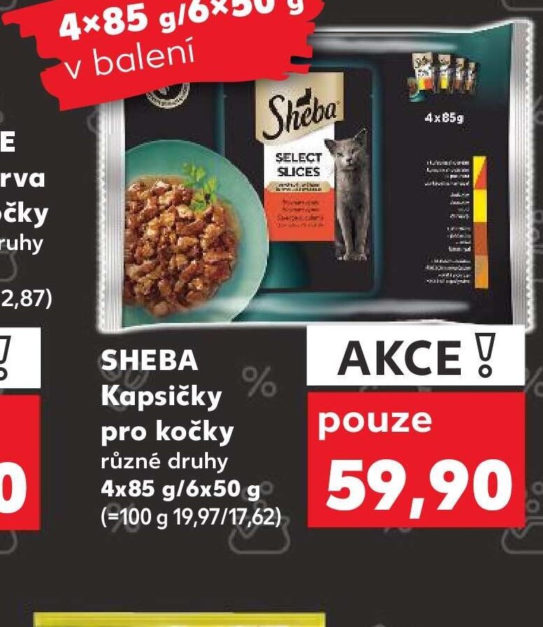 SHEBA KAPSIČKY PRO KOČKY