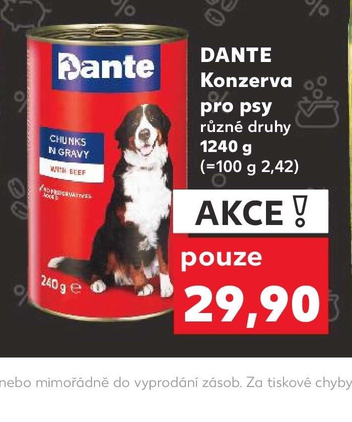 DANTE KONZERVA PRO PSY