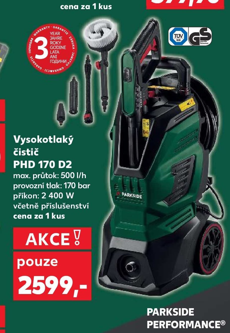 Vysokotlaký čistič PHD 170 D2