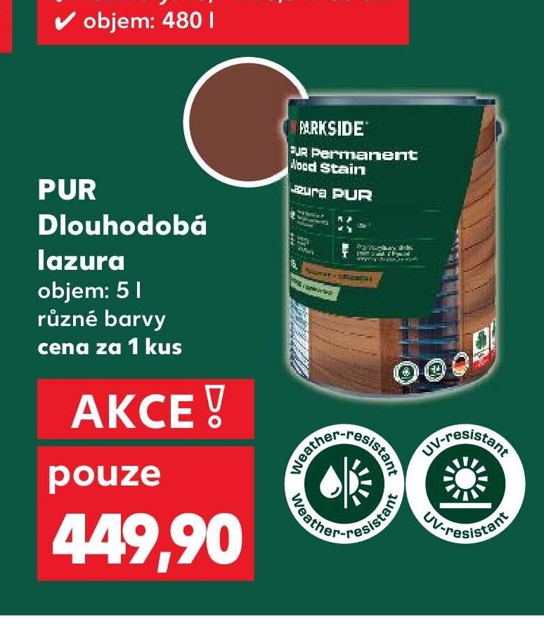 PUR Dlouhodobá lazura