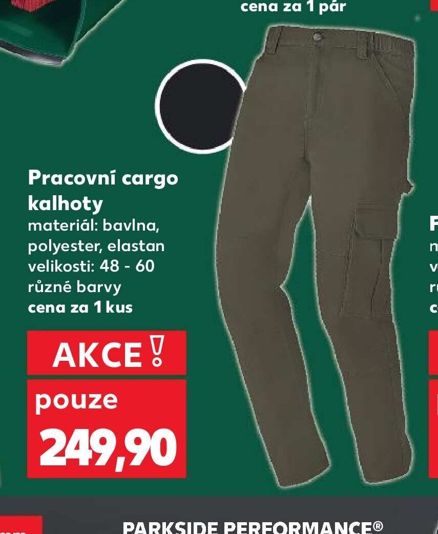 Pracovní cargo kalhoty
