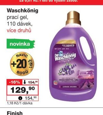 Waschkönig prací gel, 110 dávek