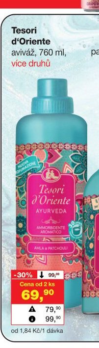 Tesori d'Oriente aviváž, 760 ml