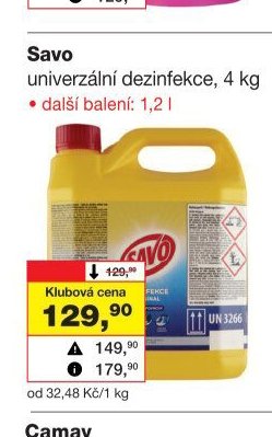 Savo univerzální dezinfekce, 4 kg