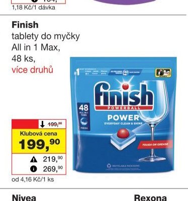 Finish tablety do myčky All in 1 Max, 48 ks