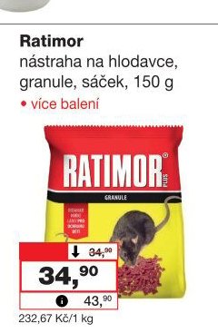 Ratimor nástraha na hlodavce