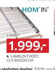 LAMELOVÝ ROŠT, CCA 90X200 CM