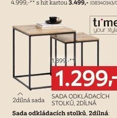 SADA ODKLÁDACÍCH STOLKŮ, 2DÍLNÁ