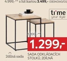 SADA ODKLÁDACÍCH STOLKŮ, 2DÍLNÁ