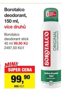Deodorant sprej Borotalco