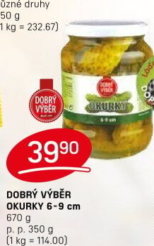 Okurky Dobrý Výběr