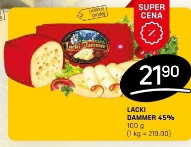 Sýr 45% Lacki Dammer