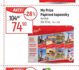 My Price Papírové kapesníky