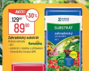 Zahradnický substrát Krásná zahrada 60 l