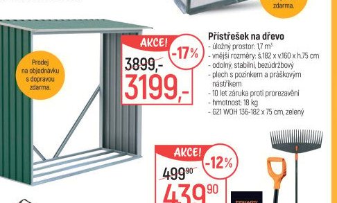 Přístřešek na dřevo