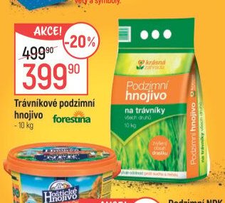 Trávníkové podzimní hnojivo