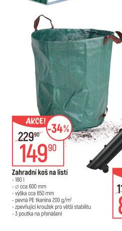 Zahradní koš na listí
