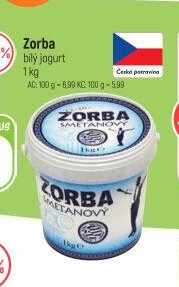 Zorba bílý jogurt