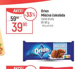 Orion Mléčná čokoláda