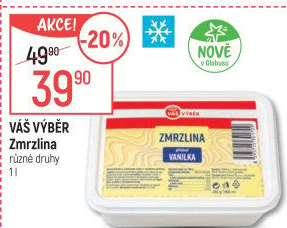Zmrzlina ve vaničce Váš Výběr