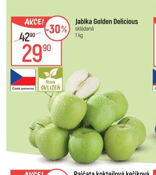 Jablka Golden Delicious
