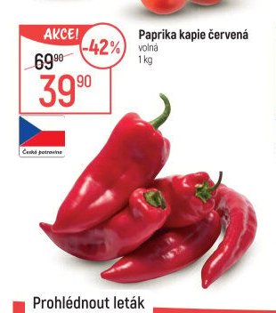 Paprika kapie červená