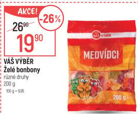 Bonbony želé Váš Výběr