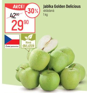Jablka Golden Delicious