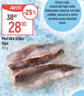 Mořská štika filety