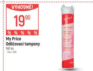 Odličovací tampony My Price