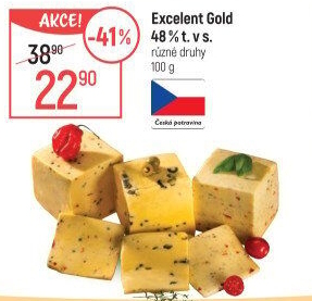 Sýr Excelent Gold 48%