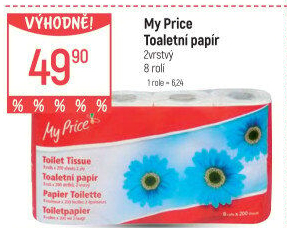 Toaletní papír 2vrstvý My Price