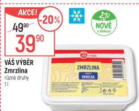 Zmrzlina ve vaničce Váš Výběr