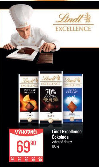 Čokoláda Excellence Lindt