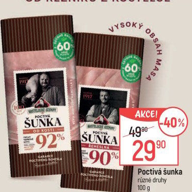 Šunka poctivá Kostelecké uzeniny