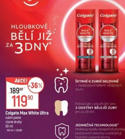 Colgate Max White Ultra zubní pasta