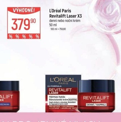 L'Oréal Paris Revitalift Laser X3 denní nebo noční krém 50 ml - Globus akcniletaky.com