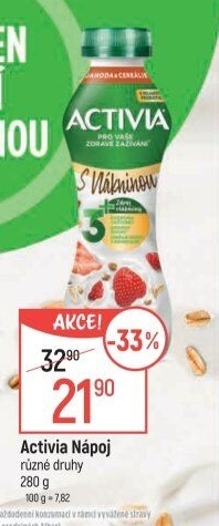 Jogurtový nápoj Activia Danone