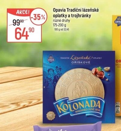 Opavia Tradiční lázeňské oplatky a trojhránky