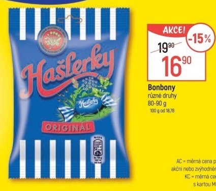 Bonbony Hašlerky Sfinx