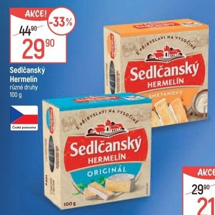 Sýr Hermelín Sedlčanský