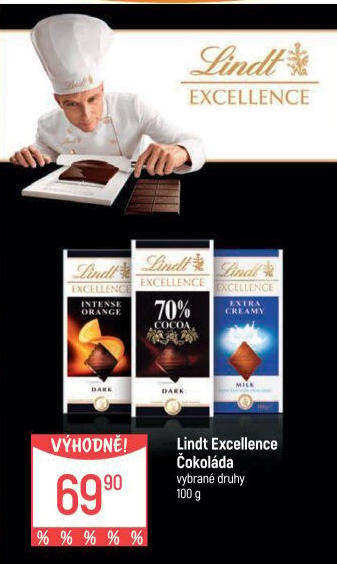 Čokoláda Excellence Lindt