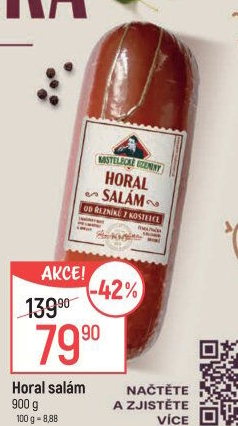 Salám Horal Kostelecké uzeniny